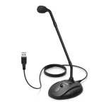 Fifine K052 Cardioid USB Flexible Gooseneck Condensor Microphone - Black