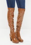 Magnifico Over The Knee Boot - Cognac