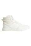 Calvin Klein High Top Lace Up Sneaker In White - White 10