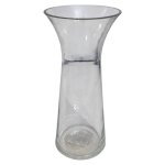 Long Glass Flower Vase Curved 26CM