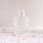 Glass Vase - Embossed Chanel - 10CM Height