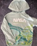 H&m Green Swirl Nasa Hoodie 8 10Y