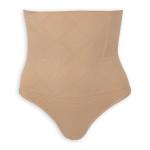 Beige High Waist Thong