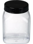 Burkle Wide Neck Jar Square 500 Ml Pvc With Lid