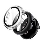 JETech Google Pixel Watch 2 Premium Protective Case screen Protector Black clear 2PK