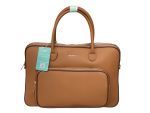 Professional Faux-leather Laptop Briefcase- Brown