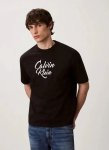 Calvin Klein Cursive Graphic T-Shirt Black - XXL Black