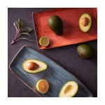 Continental Elements Rustic Rectangular Platter 285MM Blue By China