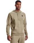 Men's Ua Rival Fleece Hoodie - Khaki Gray Light Heather XXL