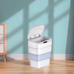 Smart Sensor Folding Trash Can - Blue