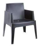 Box Arm Chair - Red