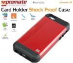 Promate Maroon Pocket Iphone 5 Shock Proof Rubberized Case
