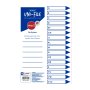 Marlin File Dividers / Indexes Polyprop: A To Z 16 Position - Pack Of 10