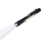 4-IN-1 Super Bright LED Torch With Zoom Focus - Black