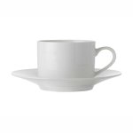 Basics Maxwell & Williams White Straight Cup & Saucer 220ML