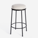 Emerging Creatives Stockholm Round Kitchen Stool - Sand