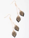 Goldair Gold Diamante Filigree Drop Earrings