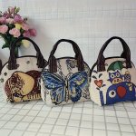 Colorful Cartoon Canvas Bag Versatile For Carrying Multiple Items