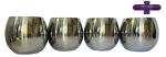 Silver Stainless Steel 550ML Cocktail Glass Cup