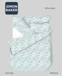 Simon Baker Kasanova Printed 100% Cotton Duvet Cover Sets - Duck Egg Various Sizes - Duck Egg Super King 260 X 230CM +