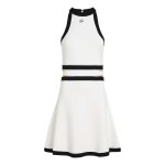 Nautical Knit Dress -white black