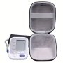 Caseling Classic Style Hard Carrying Case For Upper Arm Blood Pressure Monitor - Durable Lidded Travel Storage Bag With Mesh Pocket And Secure Strap