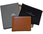 Full Grain Genuine Leather Cow Skin Wallet - Brown