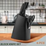 Zs - 6PCS Block Knife Set - Black
