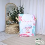 Fleece Blanket Girl With Umbrella