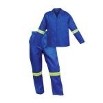 Continental Suite 2 Piece Poly Cotton Reflective Tape Royal Blue - Pants 30 X Jacket 34