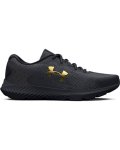 Men's Ua Charged Rogue 3 Knit Running Shoes - Black 10