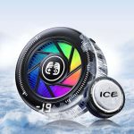 Phone Cooler For Gaming Low Noise USB Cell Phone Cooler With Smart Temp Control Phone Cooling Fan With Rgb LED Lights Magnetic R