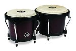 Latin Percussion LP601NY-DW Lp City Wood Bongos - Dark Wood 7-INCH