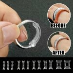 Elegant Angel-themed Ring Size Adjuster Set 12 Pieces - Invisible Plastic Ring Sizer For Loose Rings - Ideal For Wedding Bands E