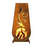 Outdoor Fireplace - 1250MM High X 600MM Wide X 300MM Deep White Indoor