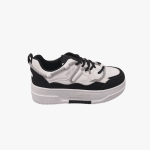 Sissy Boy Womens Chunky Diamante Band Sneaker Black White - 17