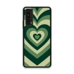 Custom Printed Tpu Cases - Huawei P Smart 2021 & 39 Dark Green Heart& 39 By
