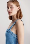 Calvin Klein Wrap Bodycon Dress - Denim Medium