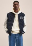 Valencia Varsity Bomber Jacket - Dark Navy