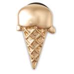 Goldair Gold Ice Cream Cone Jibbitz - Multi Osfa