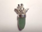 Aventurine Angel Plated Pendant F420
