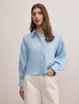 Bowie Cropped Shirt - 16 Placid Blue