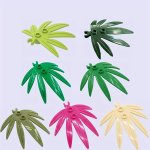 9 Pieces Set Of MINI Building Blocks: Diy Coconut Tree Palm Tree Leaves And Twigs Perfect For Farm Grass Plant Garden Scenes Pla