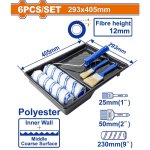 6 Piece Paint Roller And Brush Set Polyester Inner Wall WCB3H62