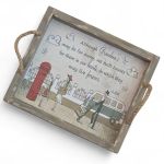 Handmade Wooden Tray With Sentimental Grandma Tribute