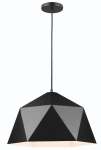Geo Triangle Pendant Light - White