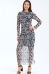 Rebecca Ladies Mesh Lined Bodycon Evening Dress