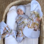 Wrap Set Swaddle Set Safari Blue Splash Set