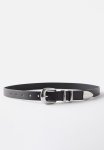 Maddie Slim Buckle Belt - Black