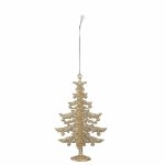 Hang Deco Xmas Tree Gold 13CM